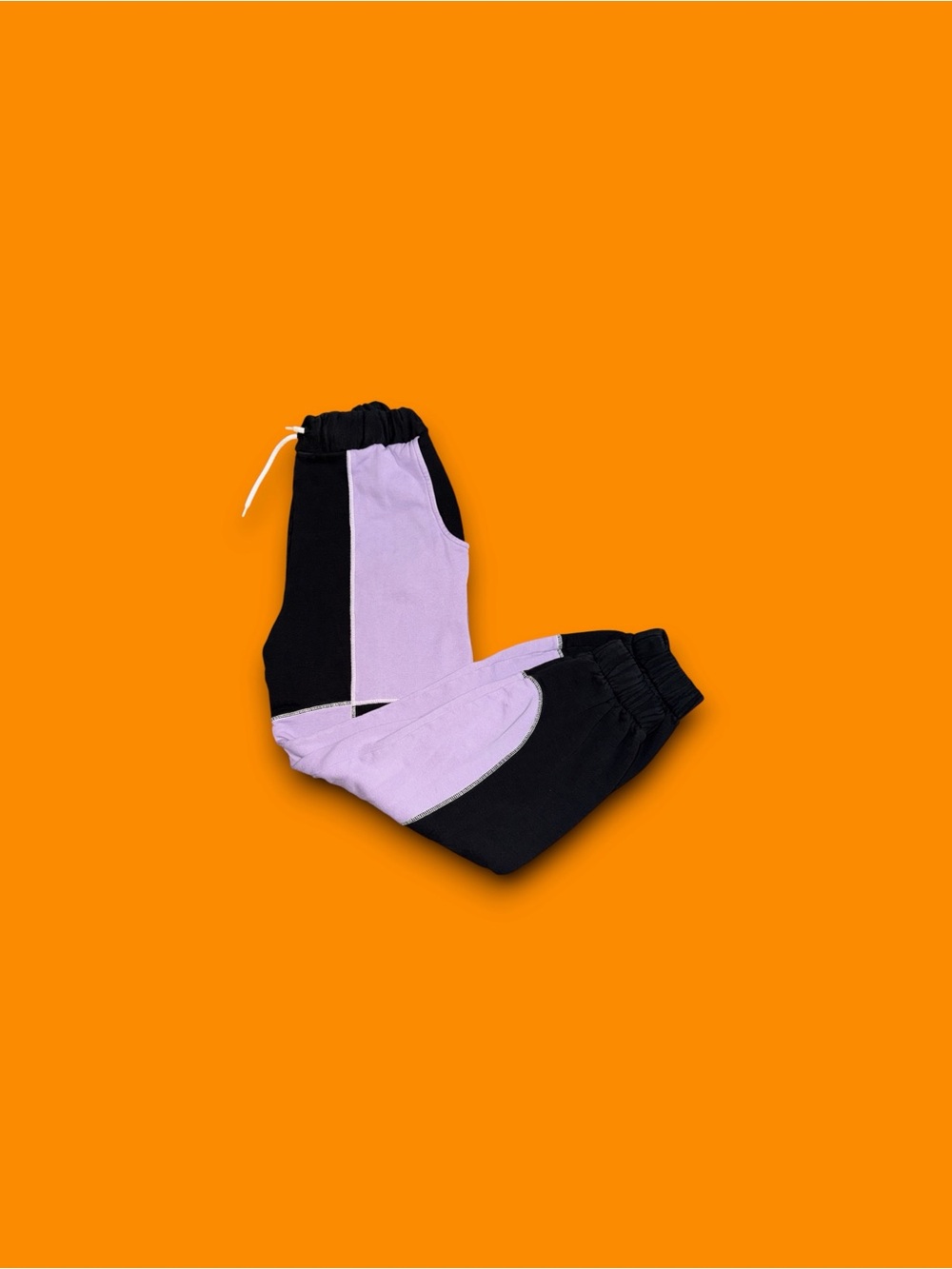 The Ragged Priest color-blocked tapered sweatpants men’s medium purple black